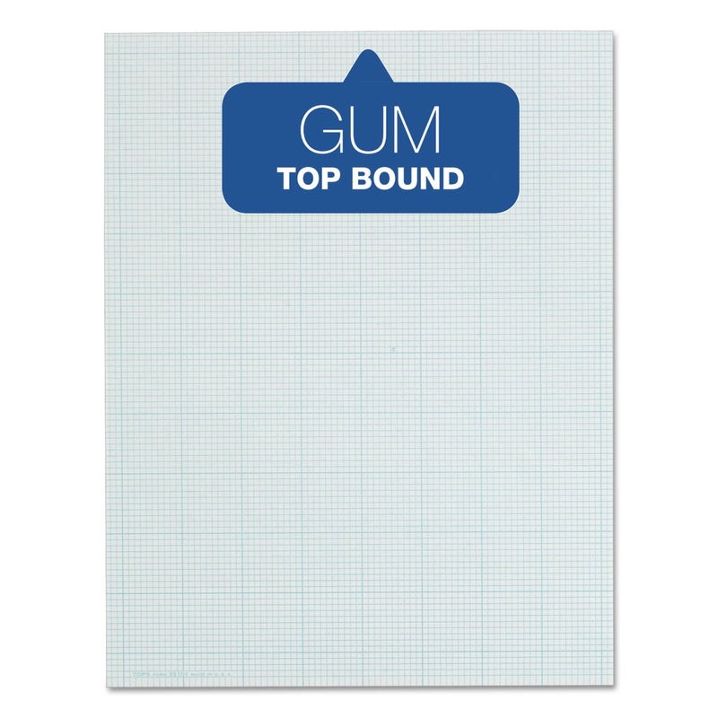TOPS Cross-Section Pads, 8-1/2" x 11", Glue Top, Graph Rule (10 x 10), 50 Sheets (35101) - Image 2